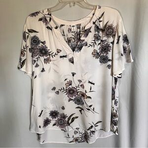 Old Navy floral blouse size XL